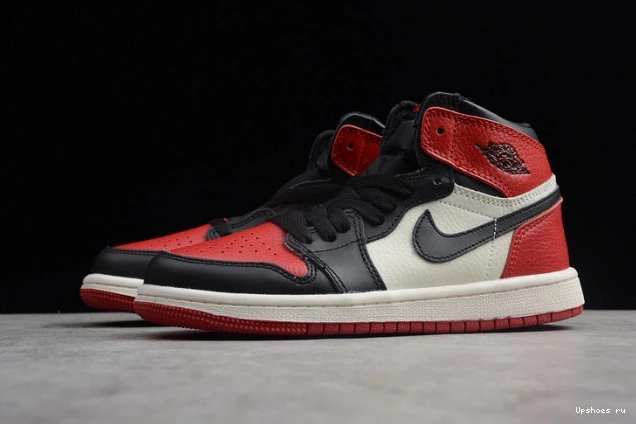 OG High "Bred Retro Jordan Air Kids 555088 Toe" 1 610 1203